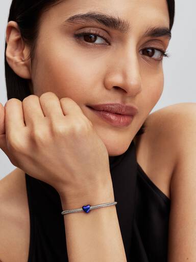 Blaues Herz Mini-Charm