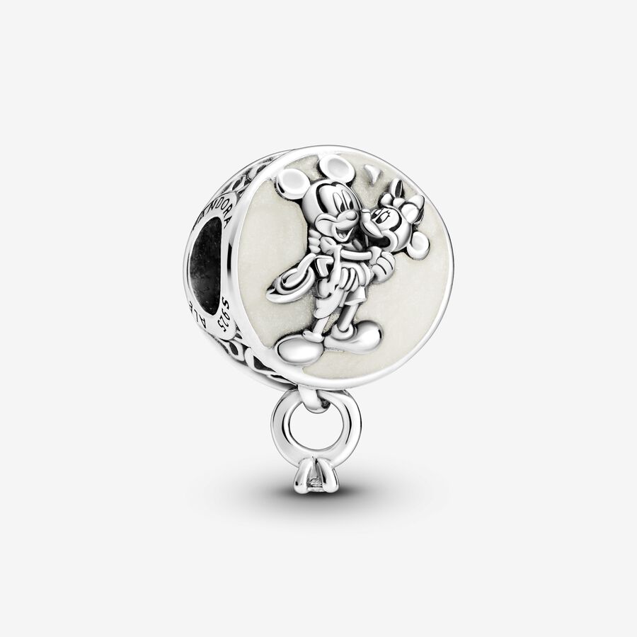 Disney, charm pendente Amore eterno con Mickey Mouse e Minnie image number 0