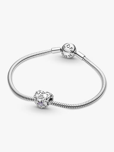 Charm a cuore Mum con margherite