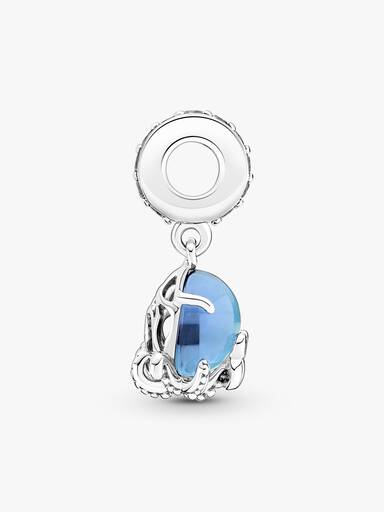 Süßer Oktopus Murano-Glas Charm-Anhänger