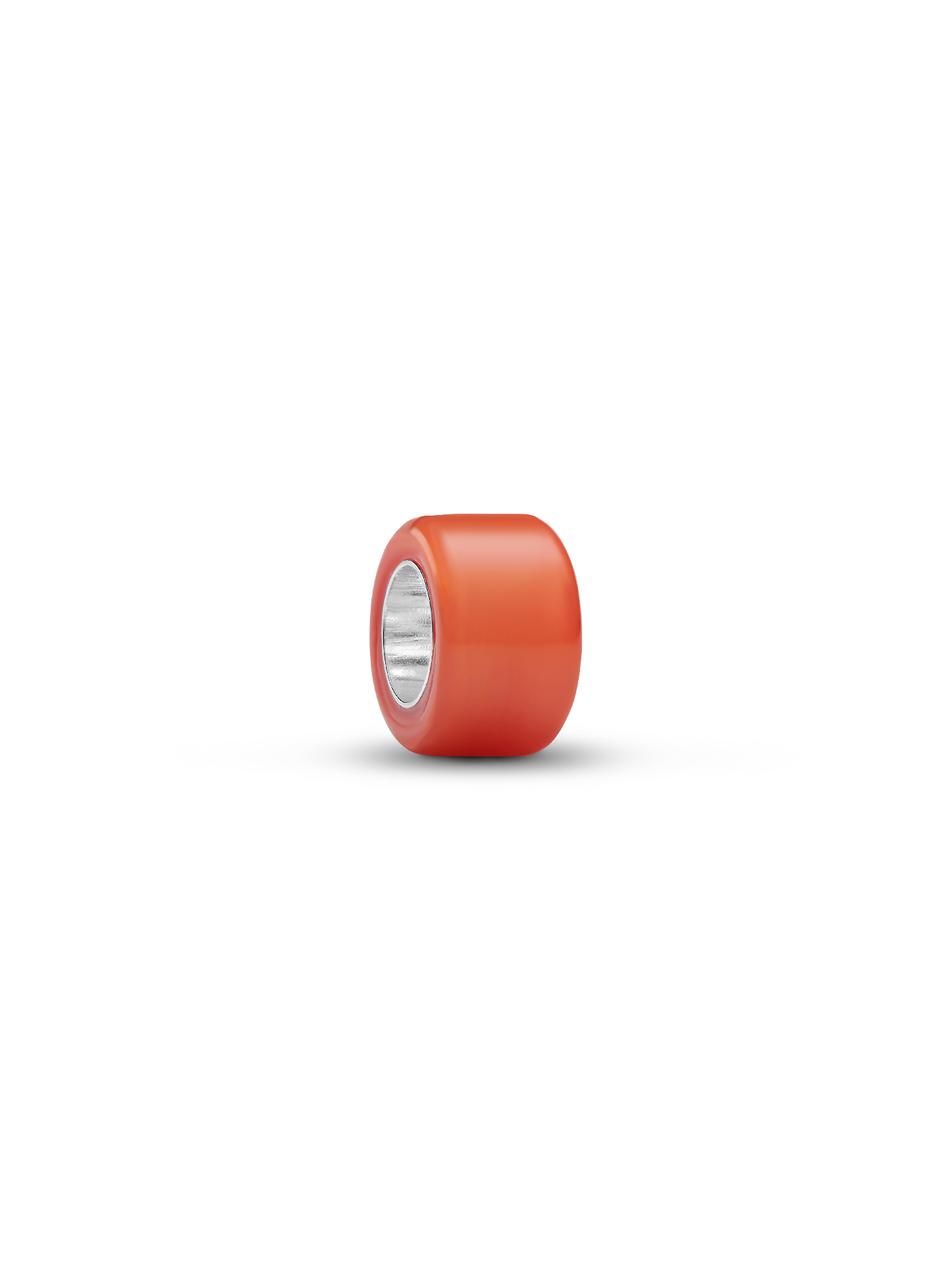 Orangefarbenes Murano-Glas Mini-Charm