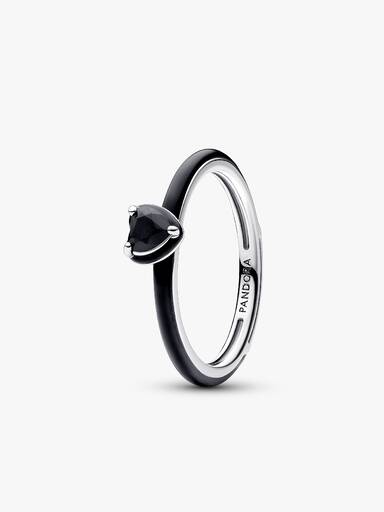 Anello Cuore Chakra nero