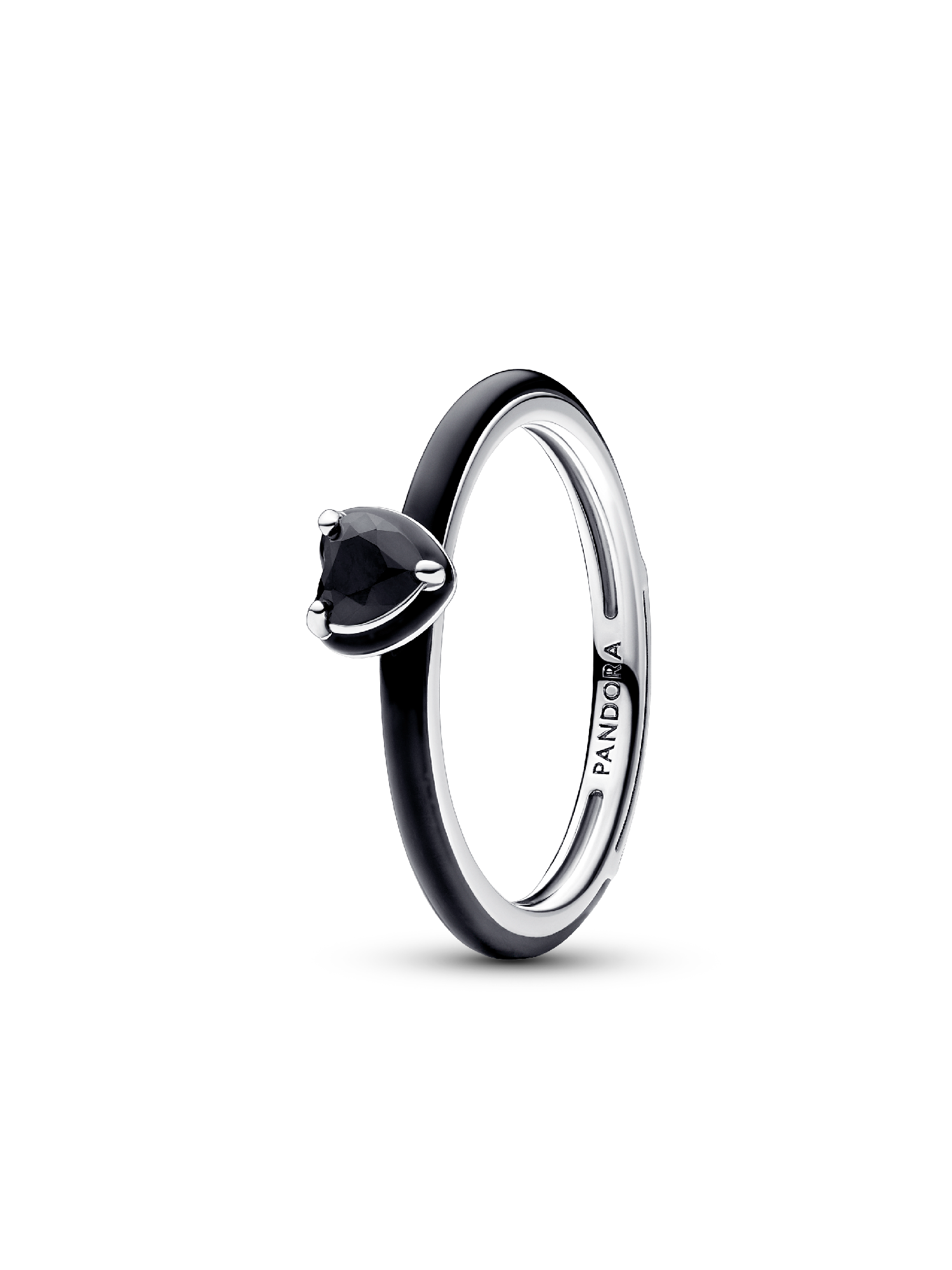 Schwarzes Chakra Herz Ring