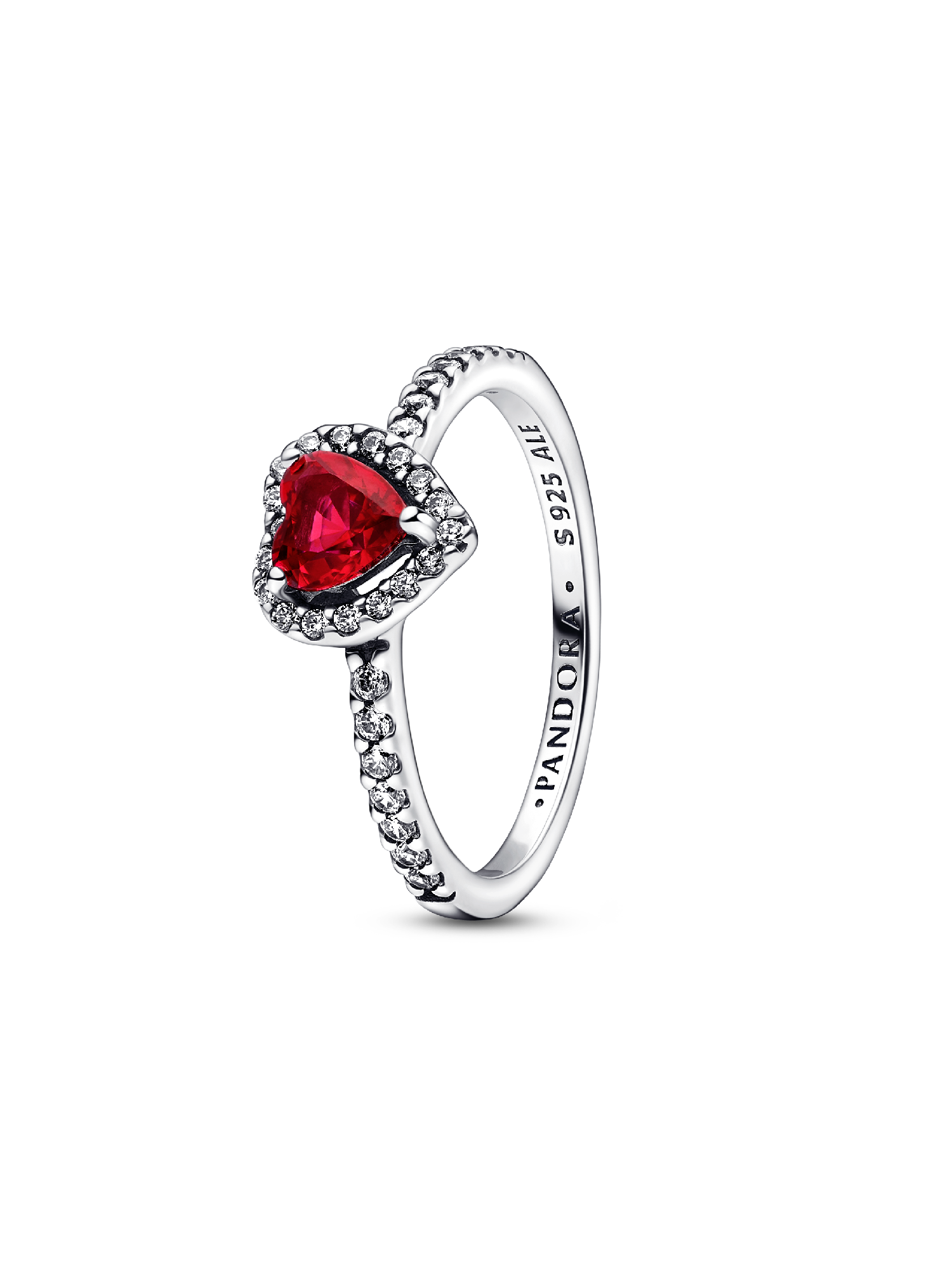 Ausgeprägtes Rotes Herz Ring
