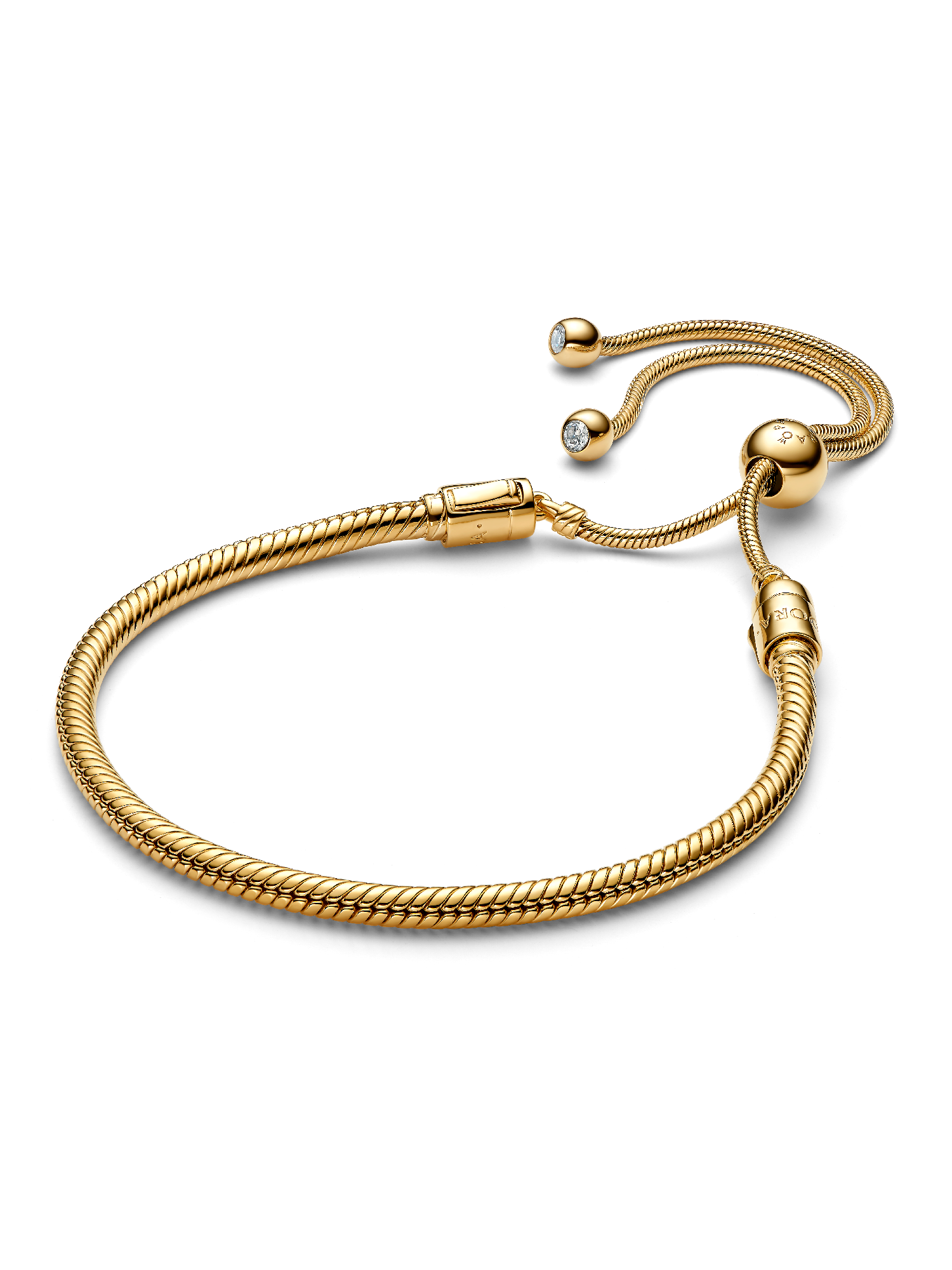Schlangen-Gliederarmband mit Schiebeverschluss