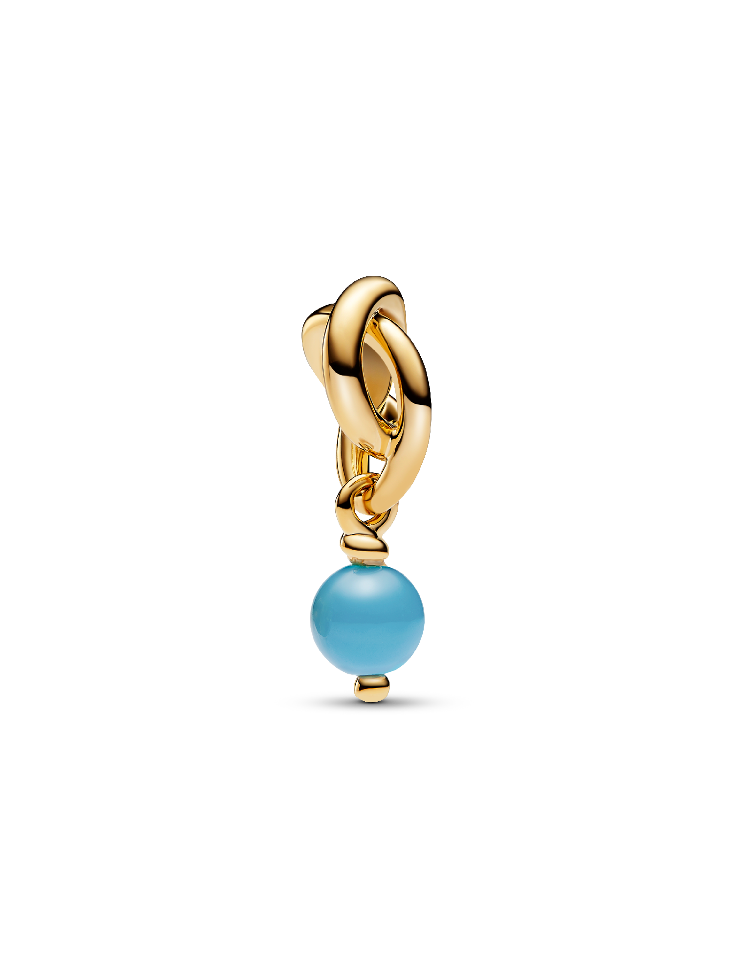 Dezember Türkisblauer Ewigkeitskreis Charm-Anhänger