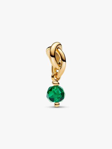 Mai Charm Pendant Cercle de l'Éternité Vert Facetté