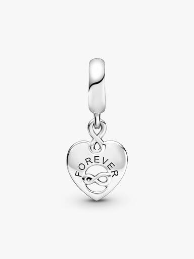 Charm pendente a cuore Amiche per sempre