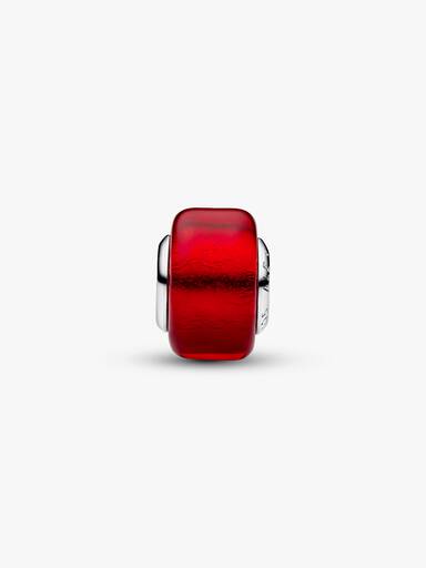 Charm in vetro di Murano rosso
