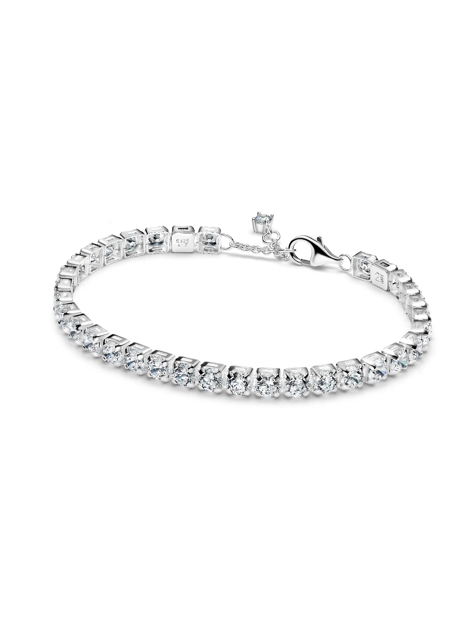Funkelndes aussdrucksstarkes Tennisarmband