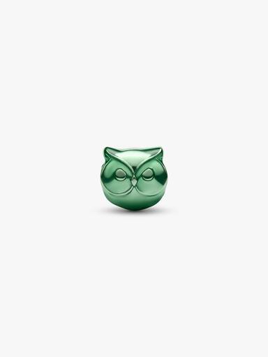Grüne Eule Mini-Charm